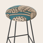 Abstract Mushrooms 3 Stool Gallery Image 2