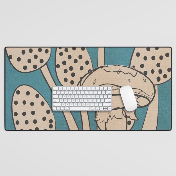Abstract Mushrooms 3 Desk Mat Gallery Image 1