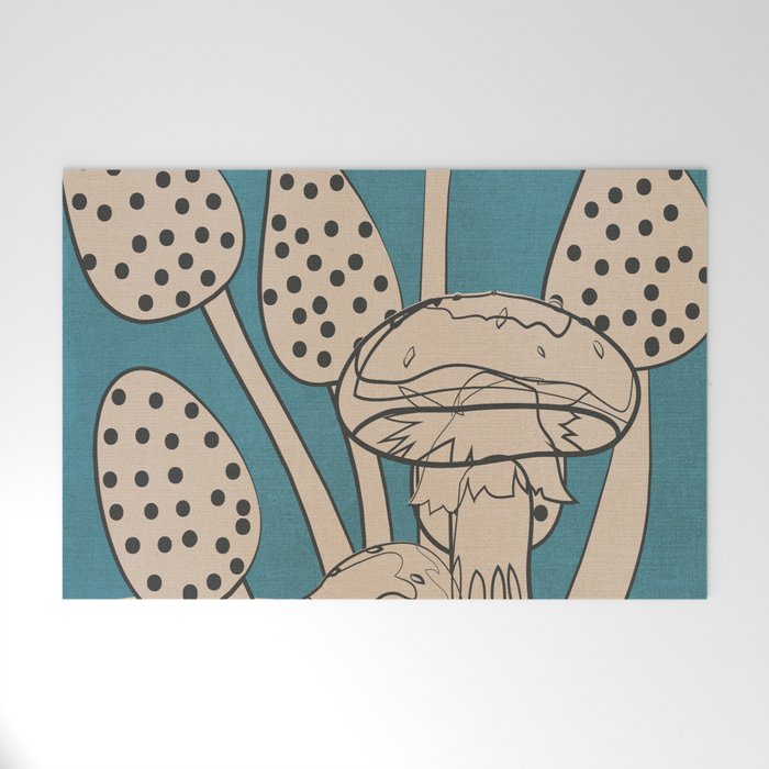 Abstract Mushrooms 3 Welcome Mat Gallery Image 1