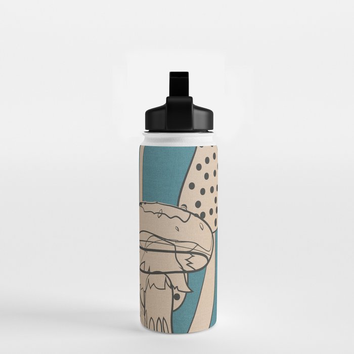 Abstract Mushrooms 3 Water Bottle Gallery Image 2