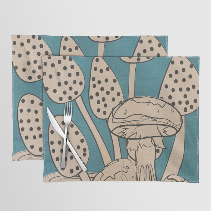 Abstract Mushrooms 3 Placemat Gallery Image 1