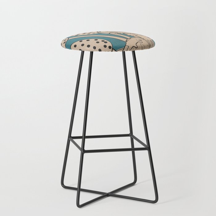 Abstract Mushrooms 3 Stool Gallery Image 1