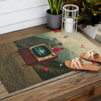 Mother Protect Me from the Sadness of this World Outdoor Rug Gallery Image 2