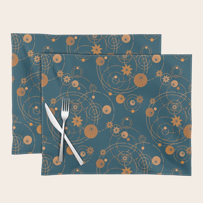 Lotus pool geometry Placemat Gallery Image 1