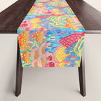Fungi World (Mushroom world) -PINK Table Runner Gallery Image 1