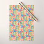 Fungi World (Mushroom world) -PINK Wrapping Paper Gallery Image 1