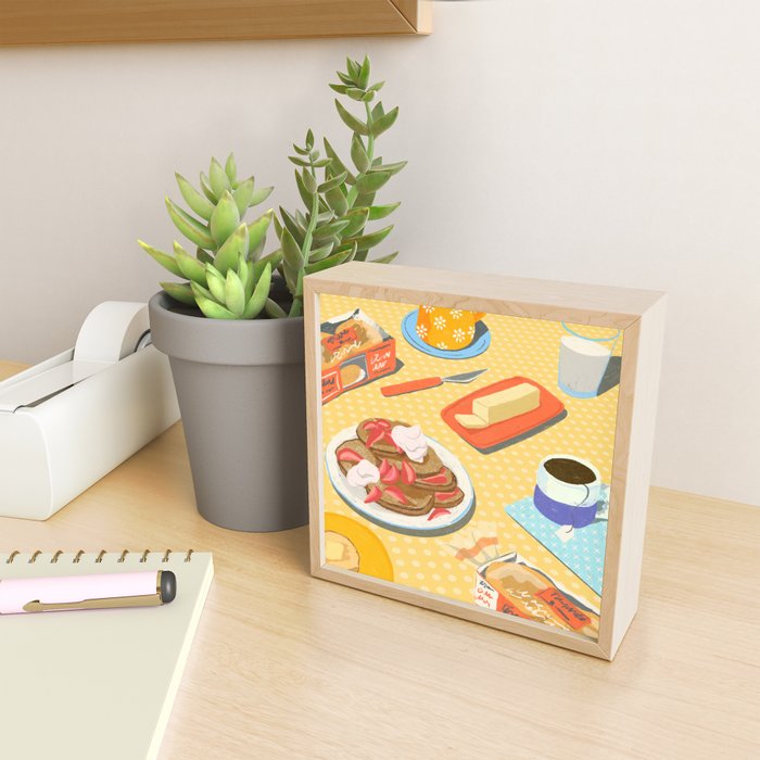 English Muffins for Breakfast Still LIfe Mini Art Print Gallery Image 2