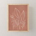 Tropical Outline 11 Mini Art Print Gallery Image 1