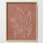 Tropical Outline 11 Serving Tray Gallery Image 1