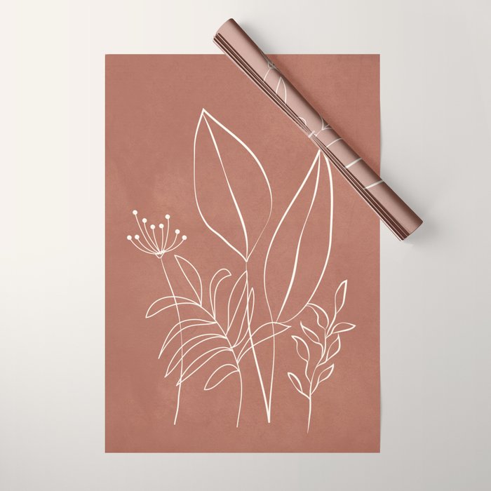 Tropical Outline 11 Wrapping Paper Gallery Image 1