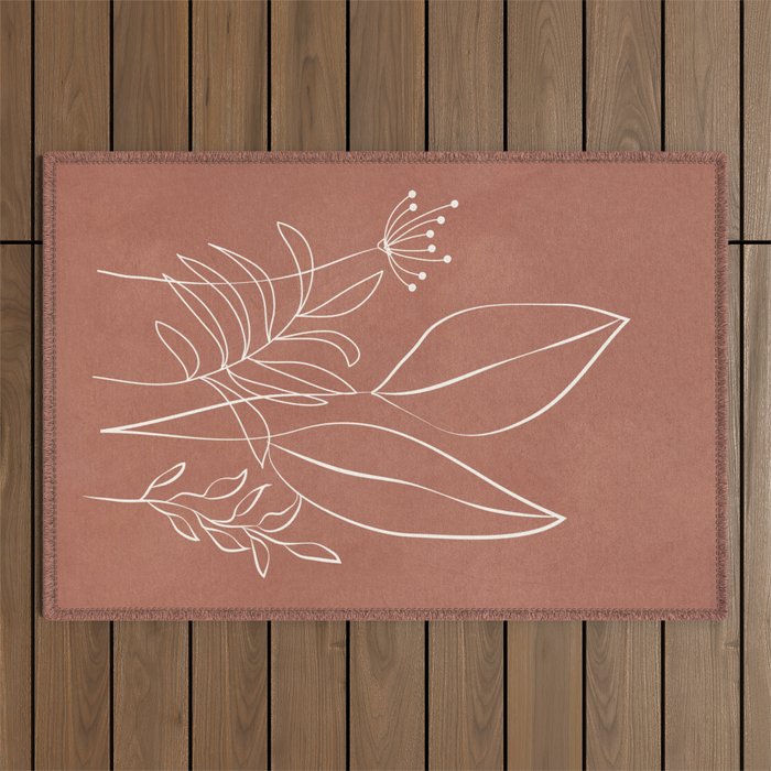 Tropical Outline 11 Outdoor Rug Gallery Image 1