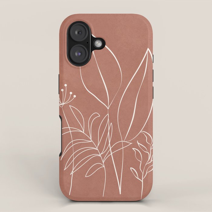 Tropical Outline 11 iPhone Case Gallery Image 1