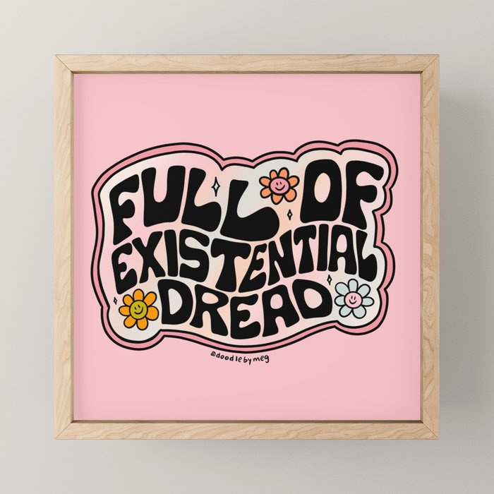 Full of Existential Dread Mini Art Print Gallery Image 1