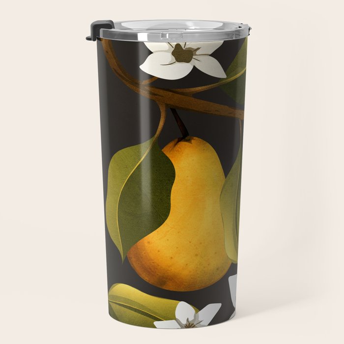 Pears Botanical Art 1 Travel Mug Gallery Image 3