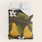 Pears Botanical Art 1 Duvet Cover Gallery Image 6