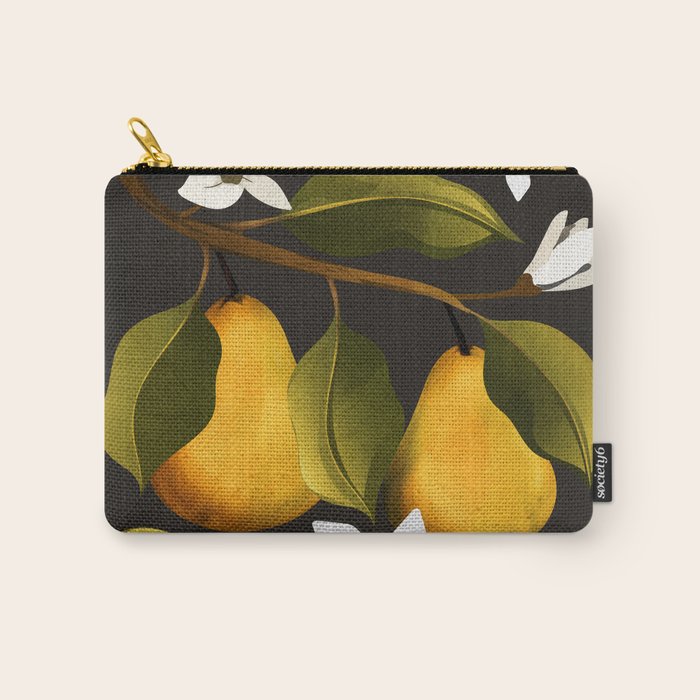 Pears Botanical Art 1 Carry All Pouch Gallery Image 1