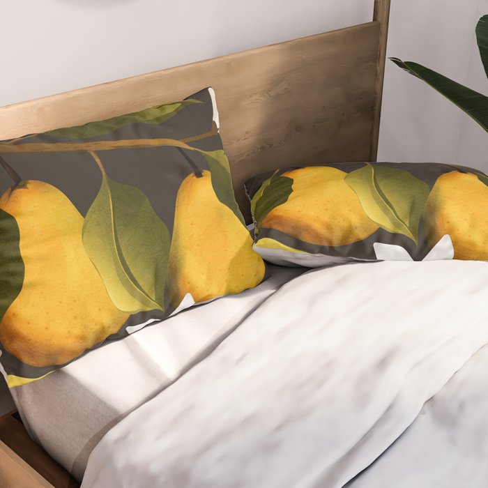 Pears Botanical Art 1 Pillow Sham Gallery Image 2