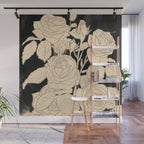 White Roses 3 Wall Mural Gallery Image 1