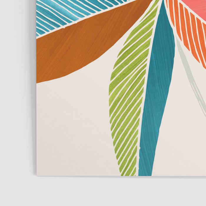 Multicolorful Leaf Design Poster Gallery Image 3