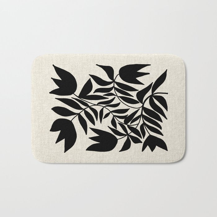 Triple Lip Vining Tulip Bath Mat Gallery Image 1