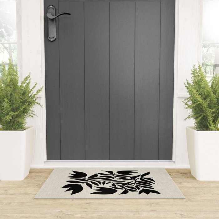 Triple Lip Vining Tulip Welcome Mat Gallery Image 3