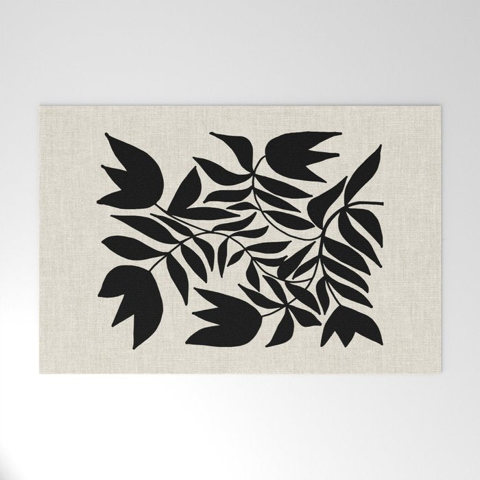 Triple Lip Vining Tulip Welcome Mat Gallery Image 1