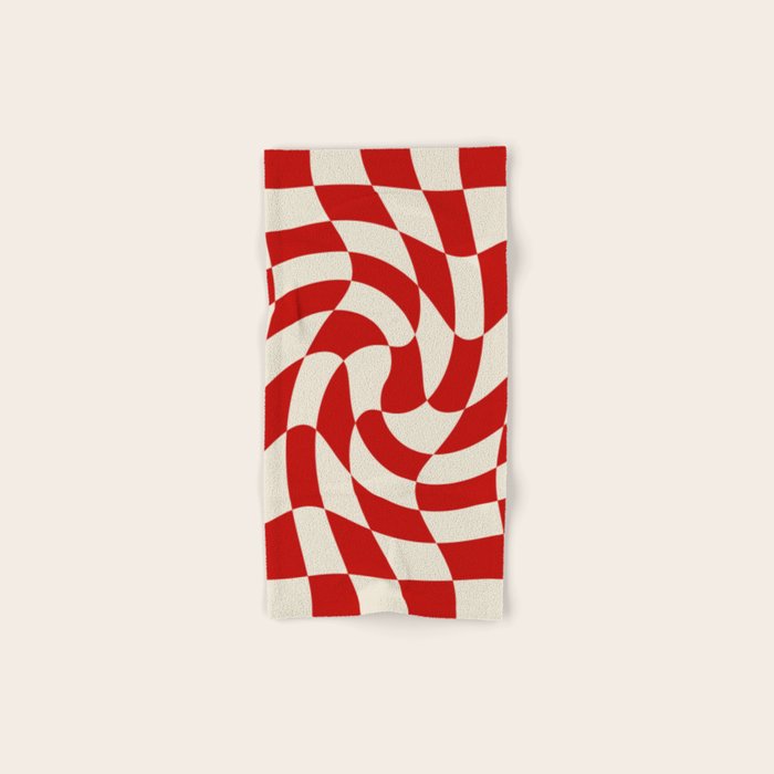 Control - Wavy Checkerboard Bath Towel Gallery Image 1