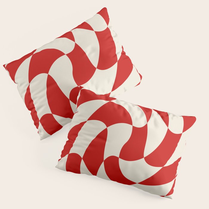 Control - Wavy Checkerboard Pillow Sham Gallery Image 1