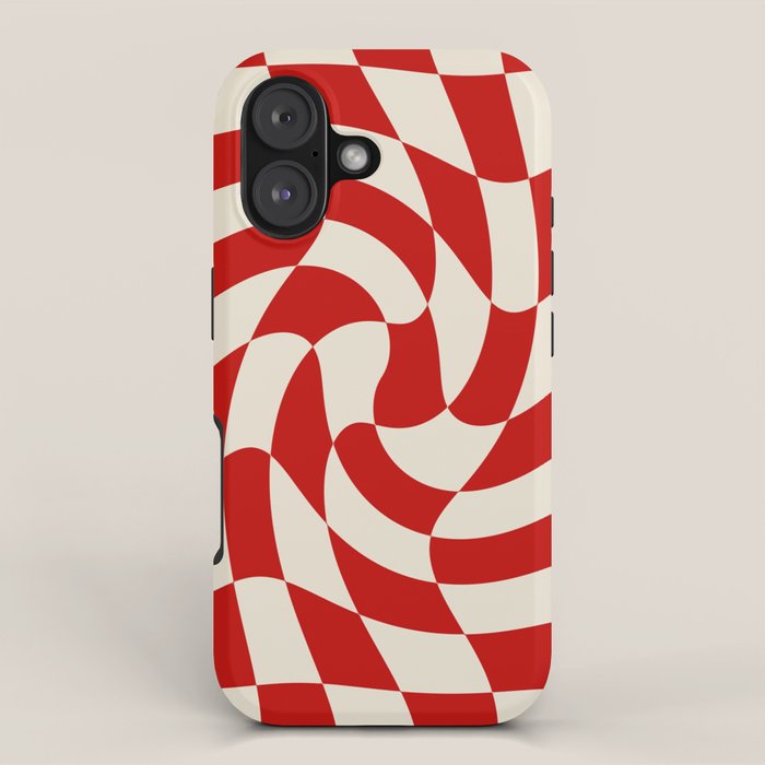 Control - Wavy Checkerboard iPhone Case Gallery Image 1