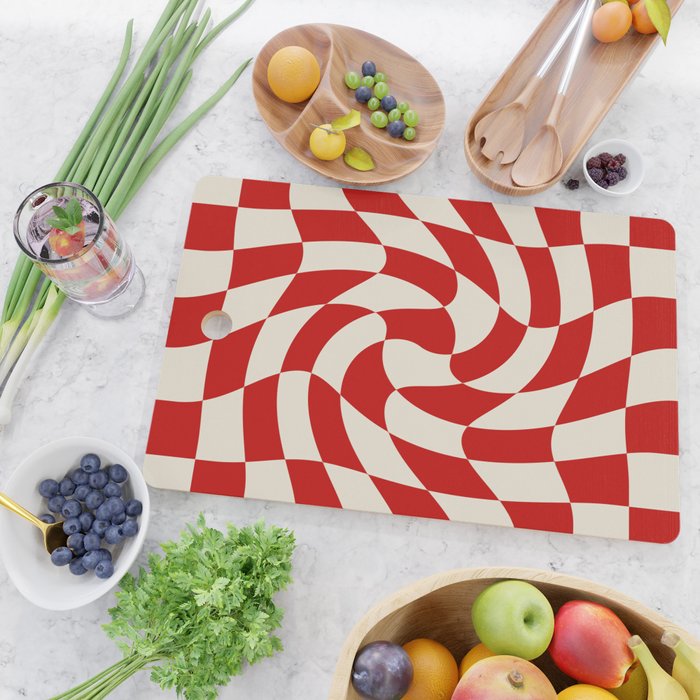 Control - Wavy Checkerboard Cutting Board Gallery Image 2