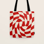 Control - Wavy Checkerboard Tote Bag Gallery Image 1