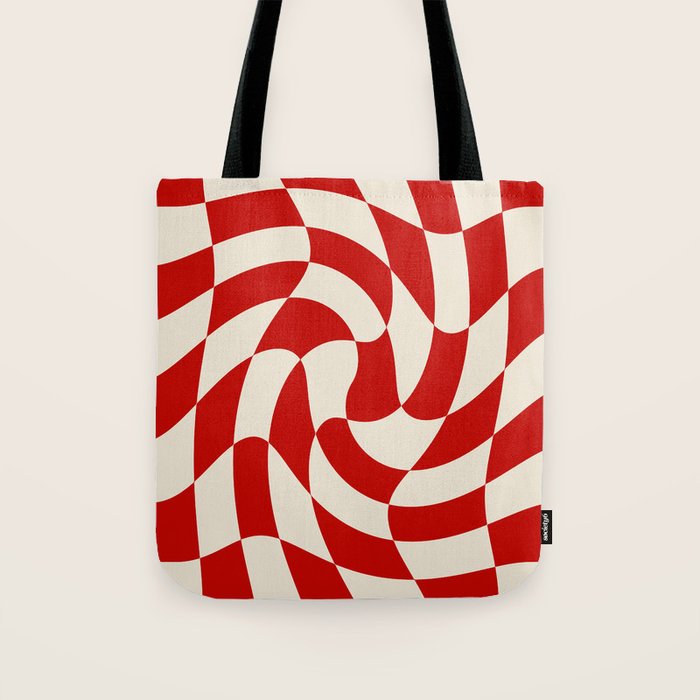 Control - Wavy Checkerboard Tote Bag Gallery Image 1