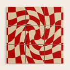 Control - Wavy Checkerboard Wood Wall Art Gallery Image 1