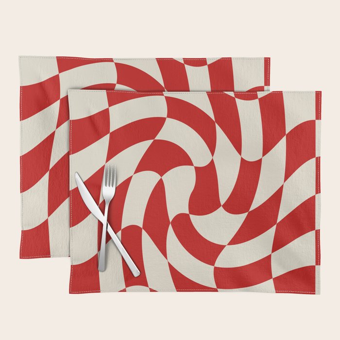 Control - Wavy Checkerboard Placemat Gallery Image 1