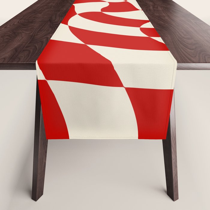 Control - Wavy Checkerboard Table Runner Gallery Image 1