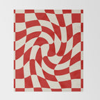 Control - Wavy Checkerboard Throw Blanket Gallery Image 2