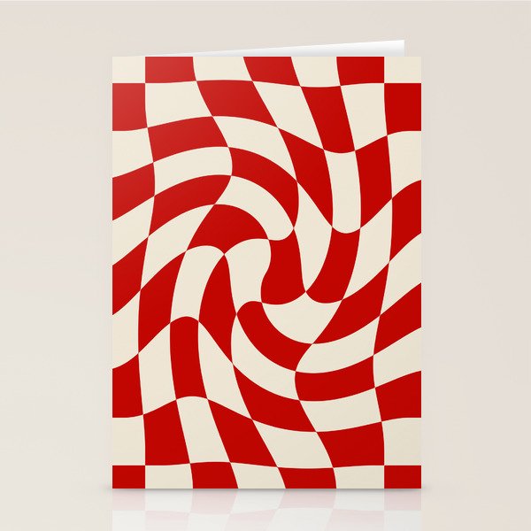 Control - Wavy Checkerboard Stationery Card Gallery Image 2