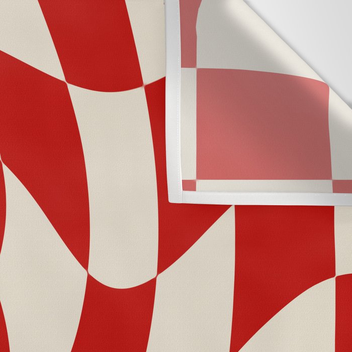 Control - Wavy Checkerboard Wall Tapestry Gallery Image 3