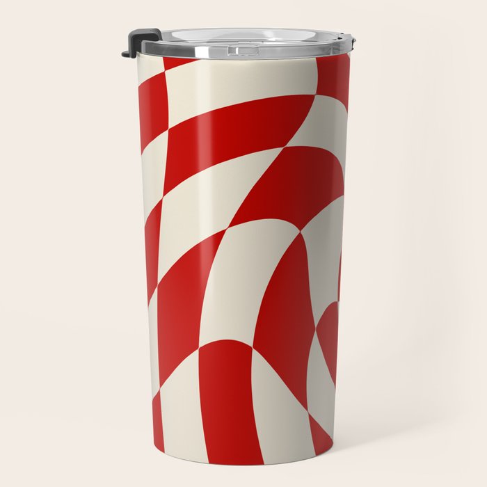 Control - Wavy Checkerboard Travel Mug Gallery Image 3