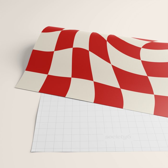 Control - Wavy Checkerboard Wrapping Paper Gallery Image 2