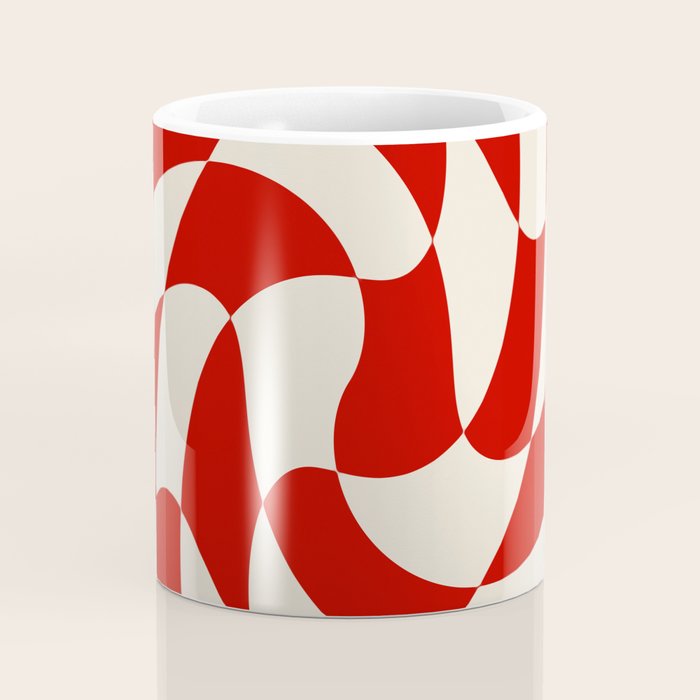 Control - Wavy Checkerboard Coffee Mug Gallery Image 4