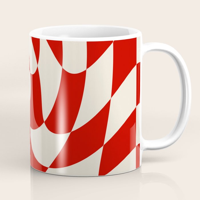 Control - Wavy Checkerboard Coffee Mug Gallery Image 1