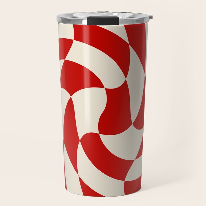 Control - Wavy Checkerboard Travel Mug Gallery Image 1