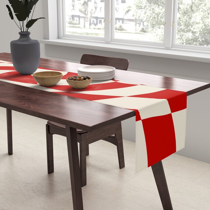 Control - Wavy Checkerboard Table Runner Gallery Image 2