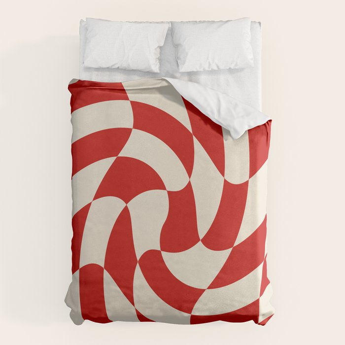 Control - Wavy Checkerboard Duvet Cover Gallery Image 6