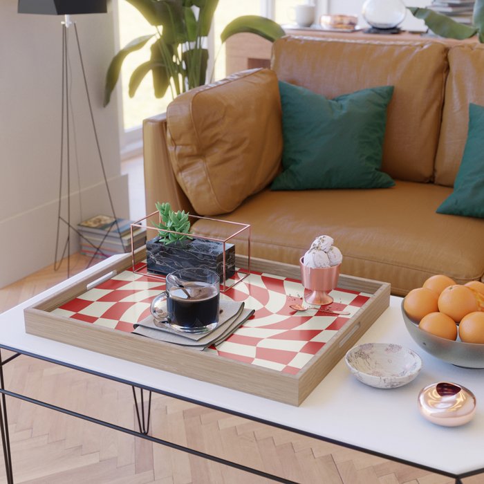 Control - Wavy Checkerboard Serving Tray Gallery Image 2