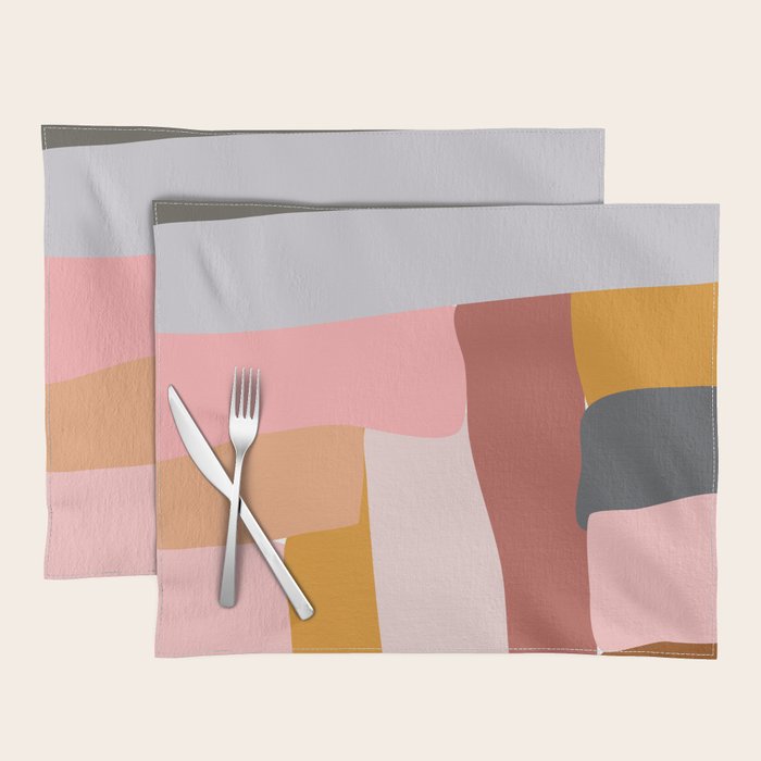 Modern Abstract in Earthy Colors Placemat Gallery Image 1