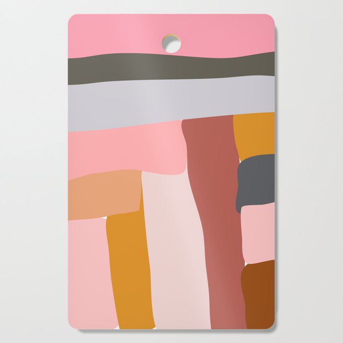 Modern Abstract in Earthy Colors Cutting Board Gallery Image 1
