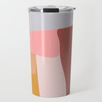 Modern Abstract in Earthy Colors Travel Mug Gallery Image 1