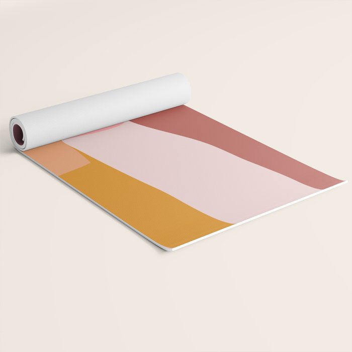 Modern Abstract in Earthy Colors Yoga Mat Gallery Image 2
